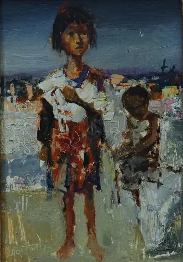 AGOSTINELLI, Mario (1915-2000) - Two Children Image 1++