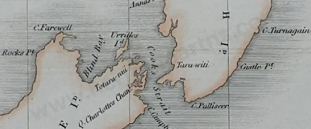 MAP of NEW ZEALAND c.1820 - Early Map of New Zealand c.1820 Image 1++