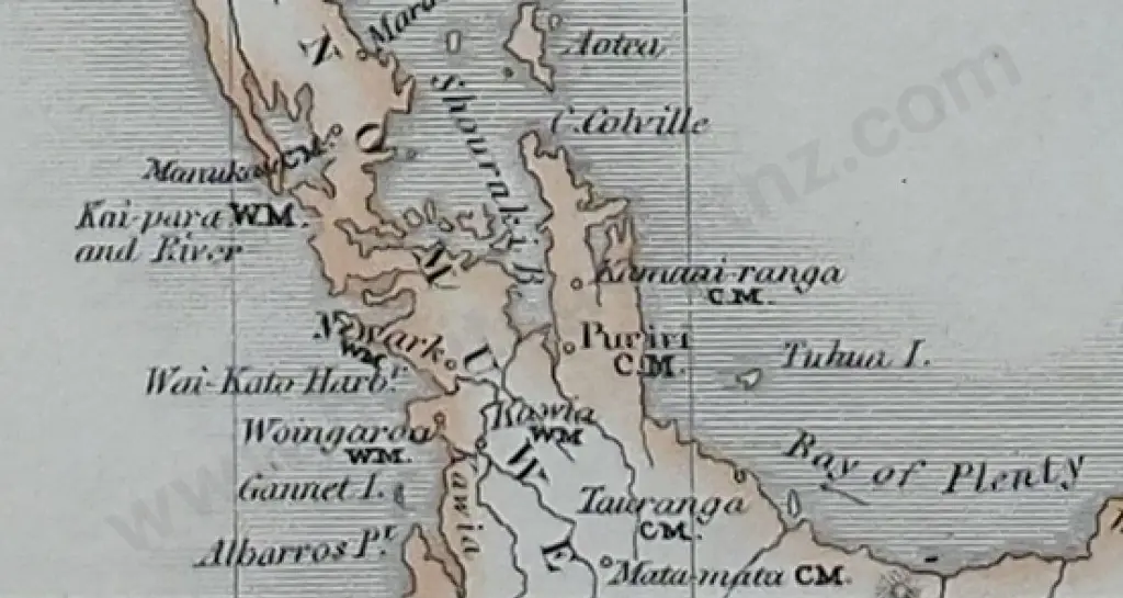 MAP of NEW ZEALAND c.1820 - Early Map of New Zealand c.1820 Image 1++