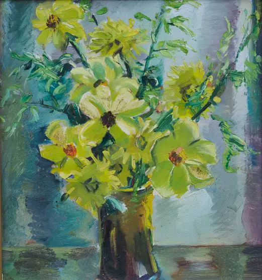 SALMOND, Kathleen (1895-1946) - Vase of Flowers on Table Image 1++