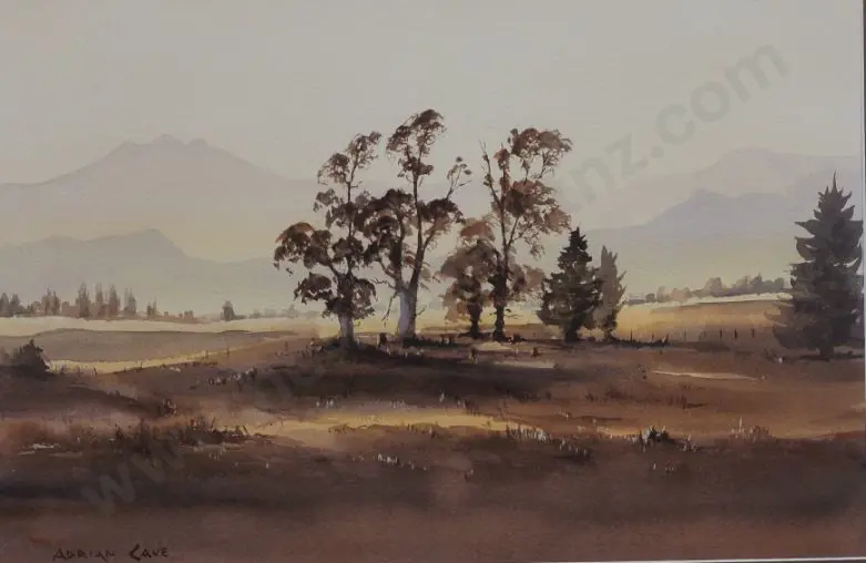 CAVE, Adrian (Active 1970s-80s) - Summer Haze, Wanaka Image 1++