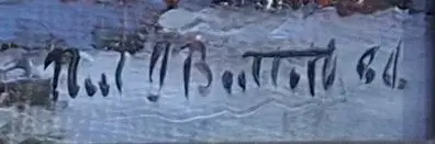 BARTLETT, Neil J. (Active 1970s-90s) - Cottages at Arrowtown - 1984 Image 1++