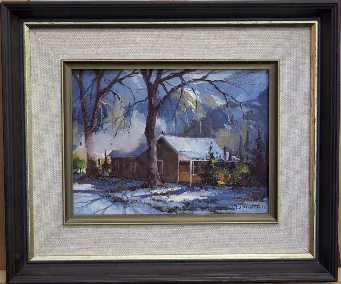 BARTLETT, Neil J. (Active 1970s-90s) - Cottages at Arrowtown - 1984 Image 1++