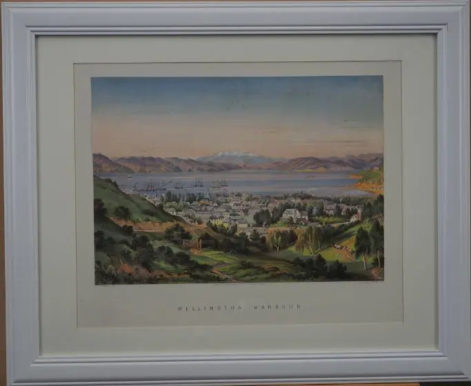 BARRAUD, Charles Decimus (1822-1897) - Wellington Harbour Image 1++