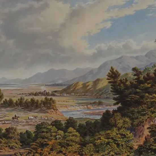 BARRAUD, Charles Decimus (1822-1897) - Wairarapa Lake
