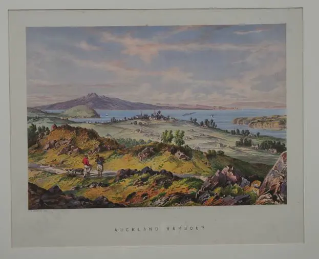 BARRAUD, Charles Decimus (1822-1897) - Auckland Harbour Image 1++