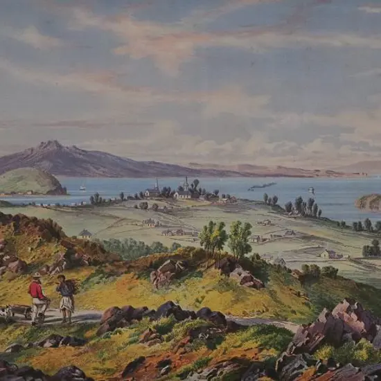 BARRAUD, Charles Decimus (1822-1897) - Auckland Harbour