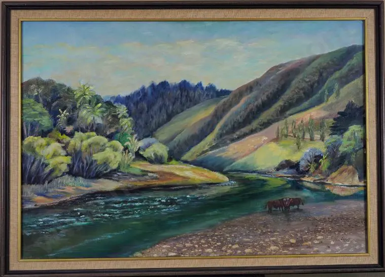ABBOTT, Elva (21st Cent) - River Scene Image 1++
