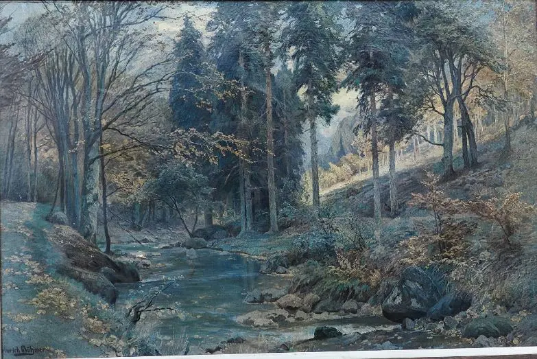 BOHMER. Heinrich (1852-1930) - Forest Scene Image 1++