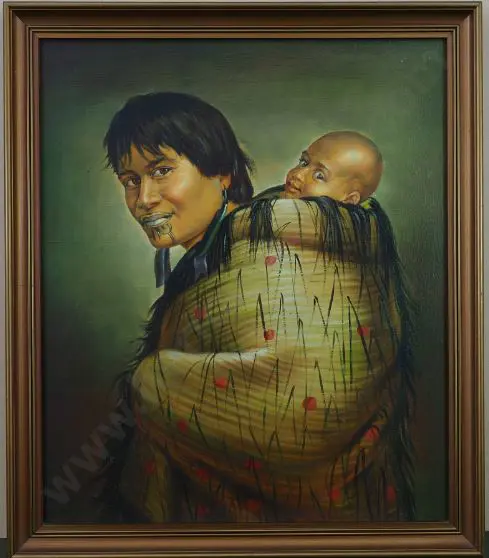 UNKNOWN (after Lindauer) - Ana Rupene and Child Image 1++