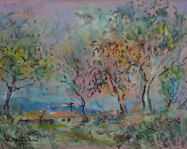 MacLauchlan, Tui (1915-2004) - Sunset at Paraparaumu Image 1++