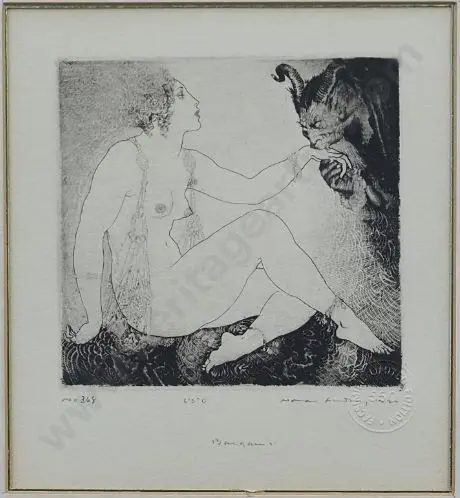 LINDSAY, Norman (1879-1969) - Bargains - Facsimile etching No 368/500 Image 1++