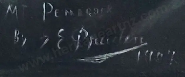 PRUDEN, George Ernest (1870-1944) - Mount Pembrook (sic) Image 1++