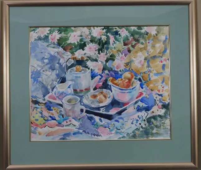 MANTHEL-FRENCH, Vivian (1938-) - Tea in the Garden Image 1++