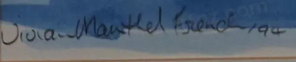 MANTHEL-FRENCH, Vivian (1938-) - Vase of Flowers on Table Image 1++