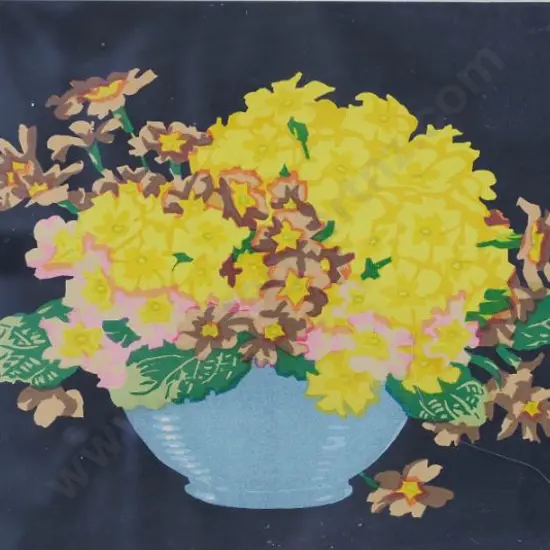 HALL-THORPE John (1874-1947) - Primroses in Vase