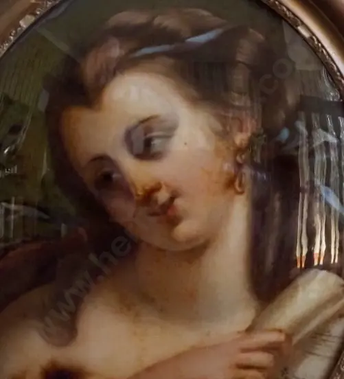 UNKNOWN Artist - English Beauty on Convex Glass Image 1++