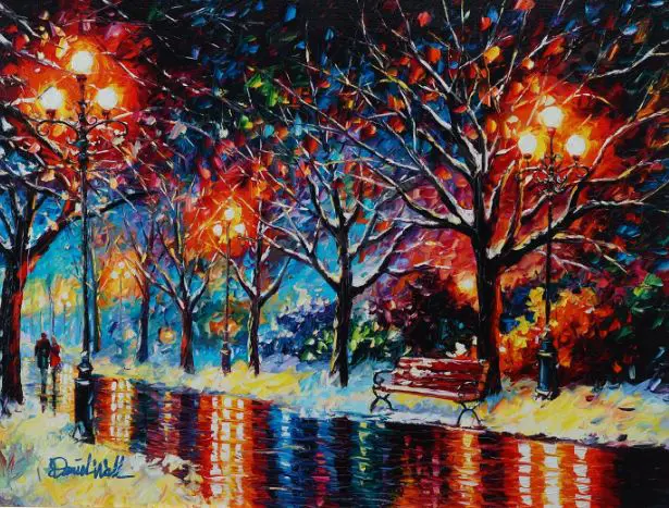 WALL, Daniel (1965-) - Lovers Strolling in Park Image 1++