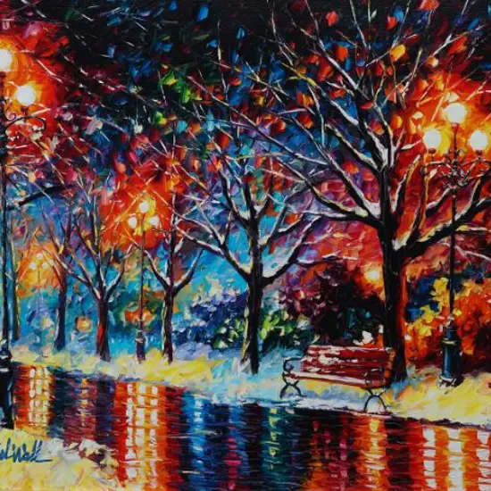 WALL, Daniel (1965-) - Lovers Strolling in Park