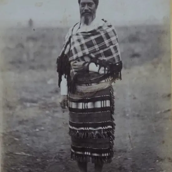 BURTON BROS (19th Cent.) - Te Rangi Tuataka - Great Mokau Chief: second photo two samoans Rango and Pangi