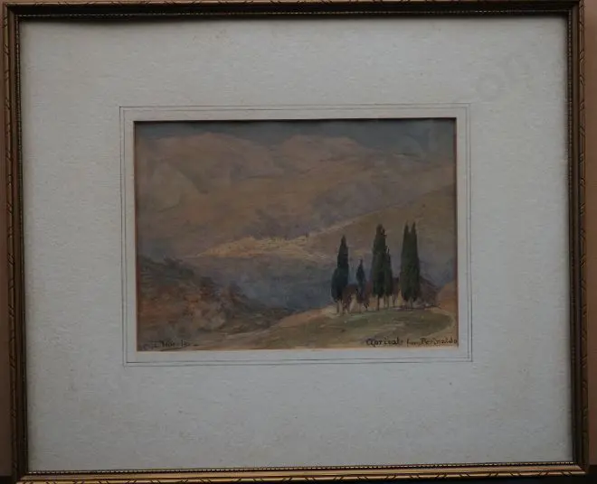 WORSLEY, Charles Nathaniel (1862-1923) - Apricale from Perinaldo Image 1++