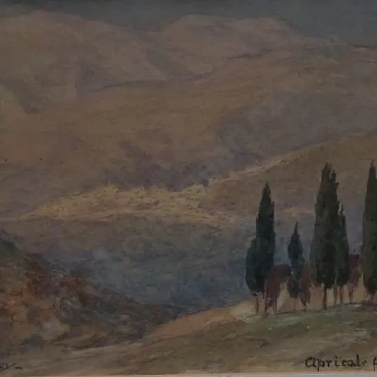 WORSLEY, Charles Nathaniel (1862-1923) - Apricale from Perinaldo