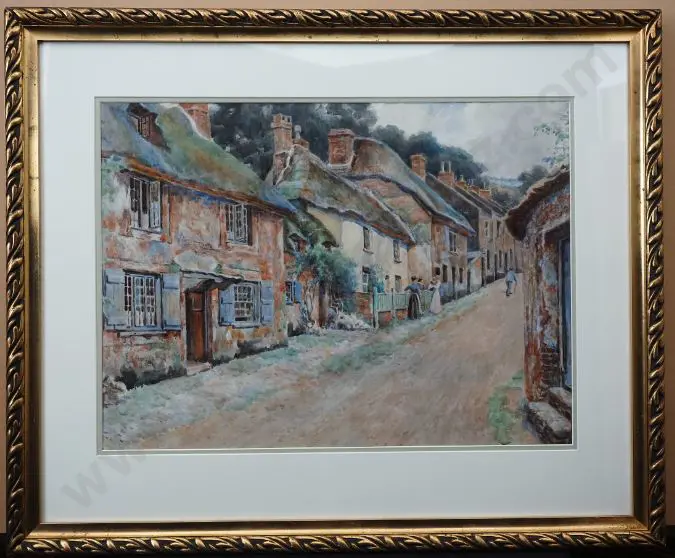 HAY-CAMPBELL, Charles Duncan (1867-1936) - English Village Image 1++
