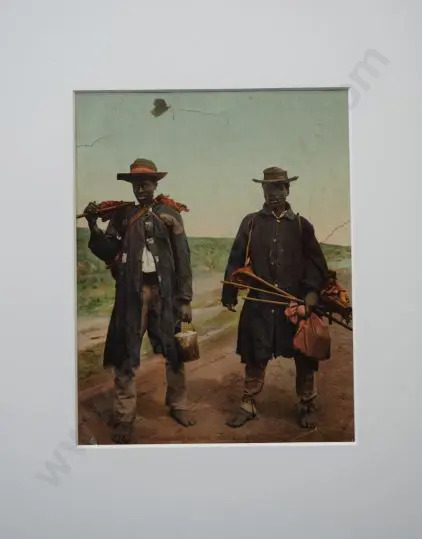 G.W.W. PHOTOGRAPHER - Unknown - SOUTH AFRICAN Natives bound for the Goldfields Image 1++