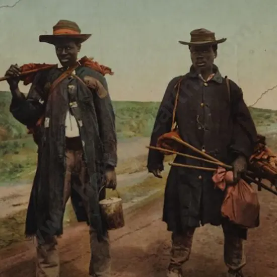 G.W.W. PHOTOGRAPHER - Unknown - SOUTH AFRICAN Natives bound for the Goldfields