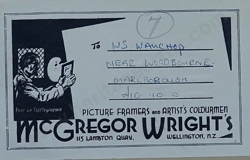 WAUCHOP, William Simon (1889-1971) - Near Woodbourne, Marlborough Image 1++