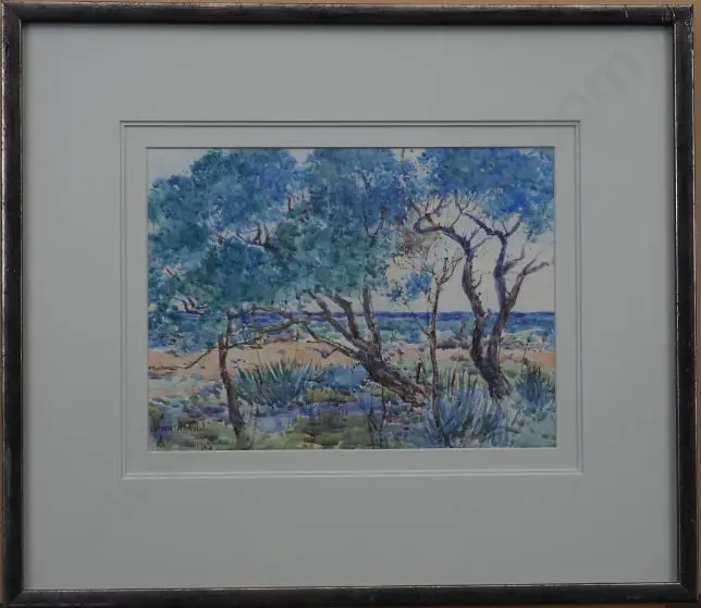 WALSH, Alfred William (1859-1916) - Coastal Bush Scene Image 1++