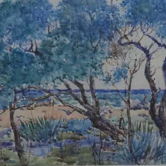 WALSH, Alfred William (1859-1916) - Coastal Bush Scene