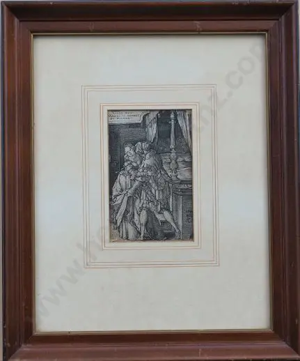 ALDEGREVER, Heinrich (1502-1561) - Amnon raping Tamar Image 1++