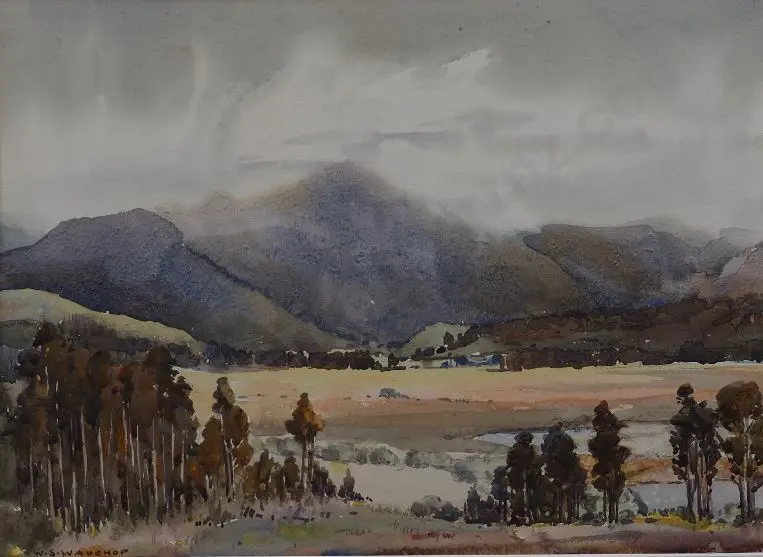 WAUCHOP, William Simon (1889-1971) - Landscape with Hills Image 1++