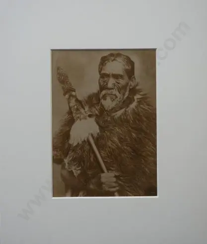 PULMAN, Elizabeth (1836-1900) - attrib - Maori Chief - Hori Ngatai, Chief of the Ngaiterangi tribe Image 1++