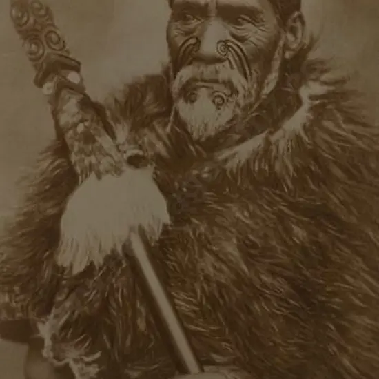 PULMAN, Elizabeth (1836-1900) - attrib - Maori Chief - Hori Ngatai, Chief of the Ngaiterangi tribe