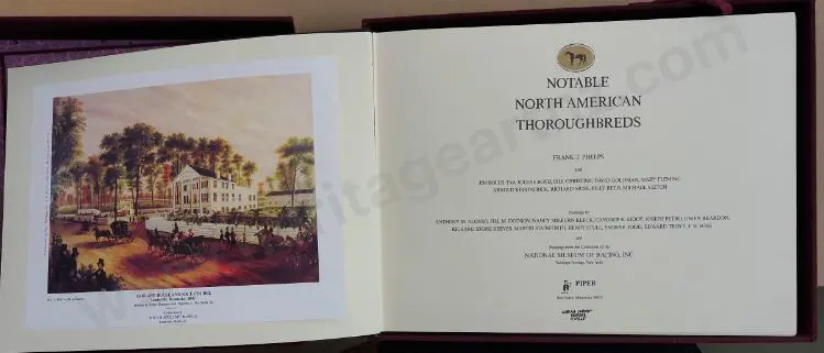 PHELPS, Frank T. (20th Cent.) - Notable North American Thoroughbreds Image 1++