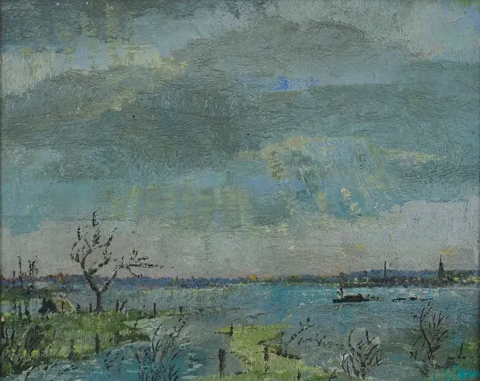 WHITE, Ethelbert (1891-1972) - Harbour Scene Image 1++