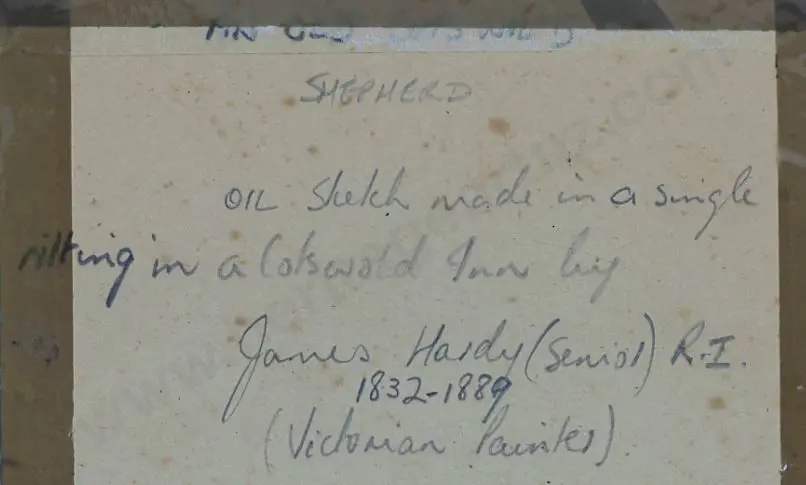 HARDY, James (1832-1889) - The Old Shepherd Image 1++