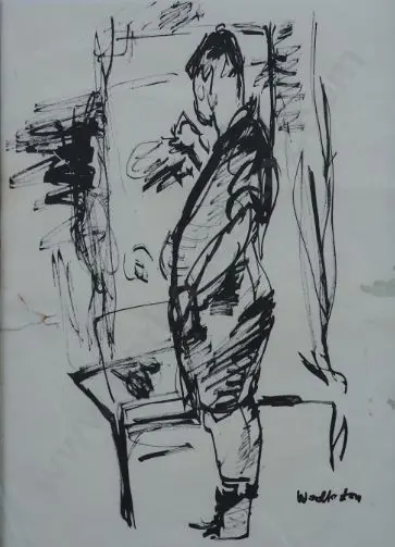 WOOLLASTON, Toss (1910-1998) - Portrait of Artist Image 1++