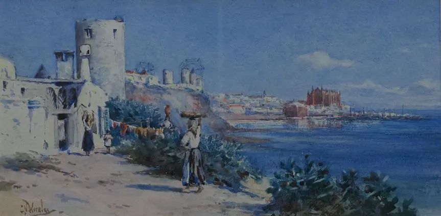 WORSLEY, Charles Nathaniel (1862-1923) - Palma - Isle of Majorca Image 1++