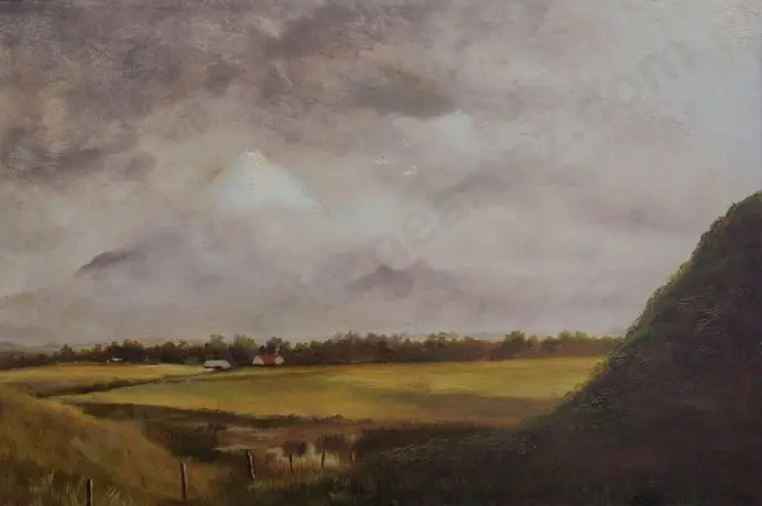 KIRKWOOD, Henry William (1854-1925) - Mt Egmont from Carrington Road Image 1++