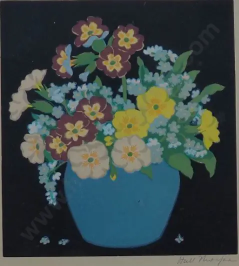 HALL-THORPE John (1874-1947) - Forget me Nots Image 1++