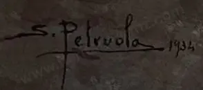PETRUOLO, Salvatore (1857-1942) - Going to Market on the Naples Road Image 1++
