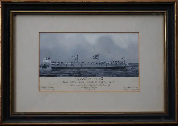 CHINNERY, P.A. (1800-1900) - H.M.S. Barfleur Image 1++