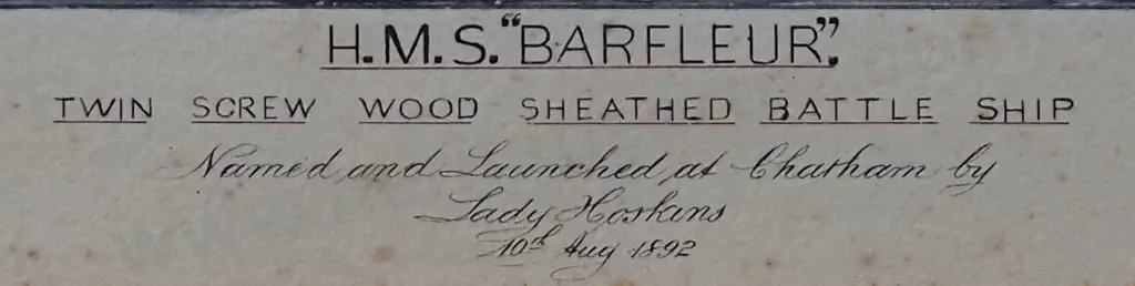 CHINNERY, P.A. (1800-1900) - H.M.S. Barfleur Image 1++