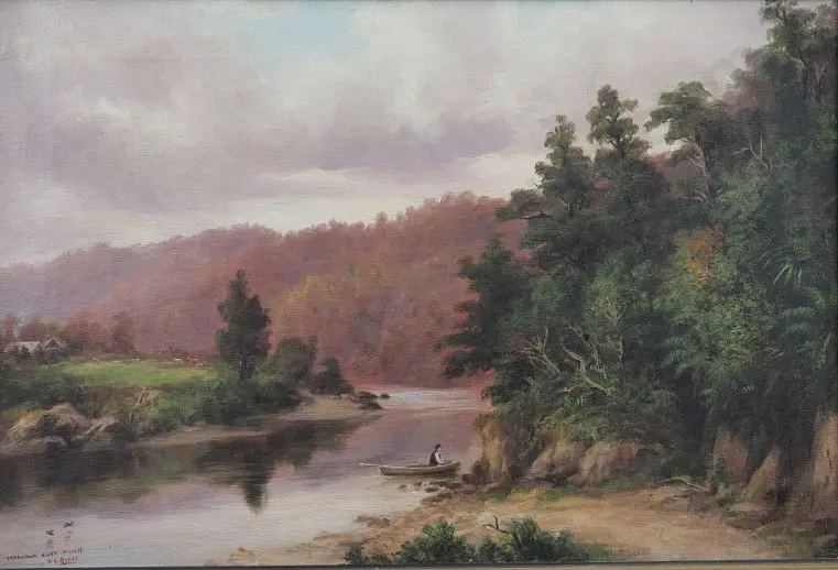 BAKER, William George (1864-1929) - Wangahua River, West Coast Image 1++