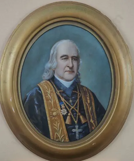 POMPALLIER, Bishop Jean Baptiste (1802-1871) - Mid 19th Century Portrait - Unknown Artist Image 1++
