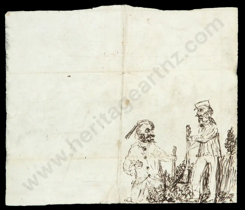 GILFILLAN, John Gordon (1839-1875) - First Lamb Hill Homestead, Wanganui District c.1865 Image 1++