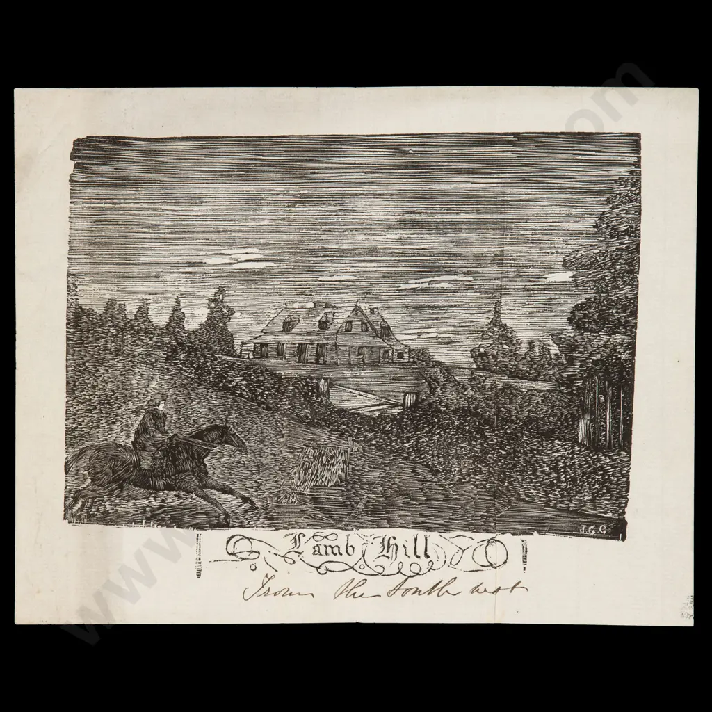 GILFILLAN, John Gordon (1839-1875) - First Lamb Hill Homestead, Wanganui District c.1865 Image 1++